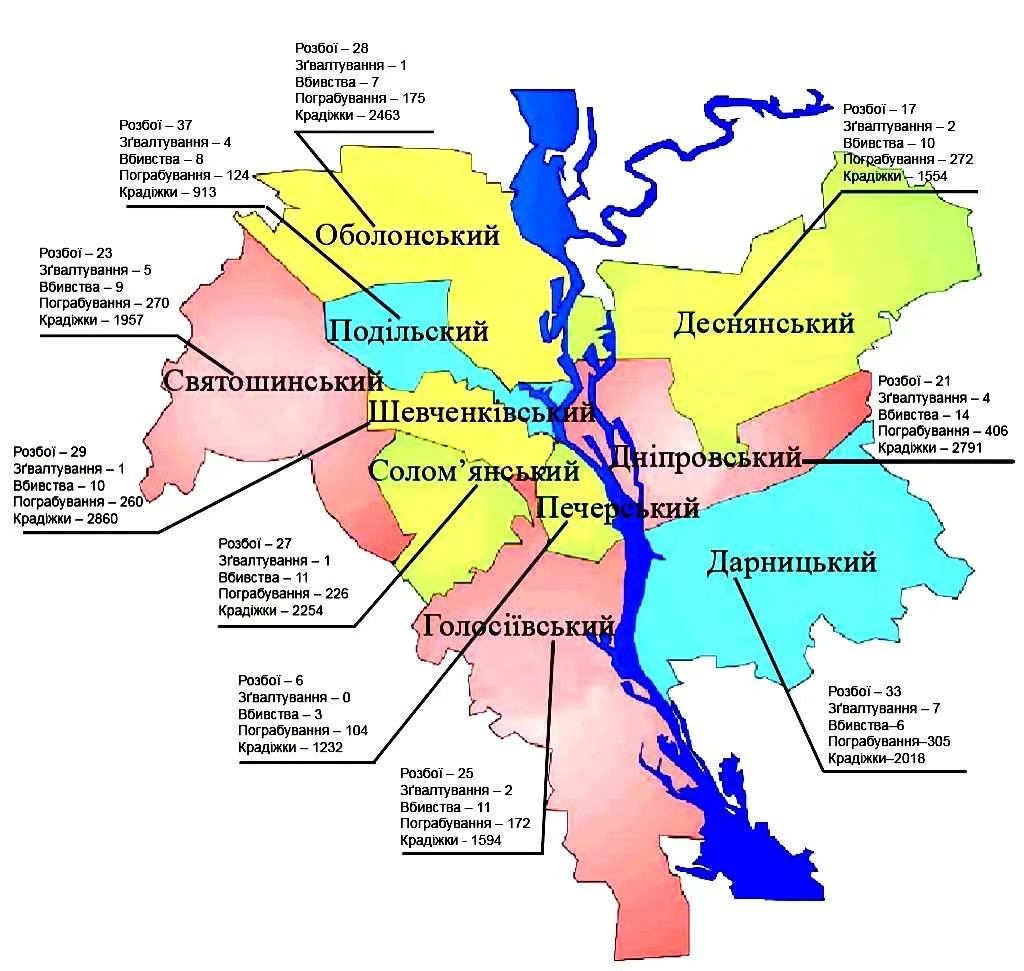 карта києва оболонський район